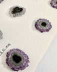 Unique Amethyst & Quartz Stalactite Slices Set - Natural Crystal for Handmade Jewelry - STS0059