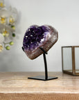 Stunning Deep Purple Amethyst Heart Carving - HST0237