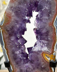 Beautiful Natural Amethyst Geode Slice Portal - MWS2007