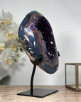 Outstanding Natural Amethyst Geode with Agate Shell - MWS1818