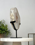 Natural Quartz Portal with Metal Stand - MWS2132