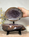 Beautiful Natural Amethyst & Agate Stone Geode - MWS1770