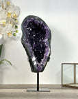 Amethyst Geode with Dark Purple Crystals for Home Decor Display - MWS2642