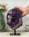 Beautiful Amethyst Stone Geode with Calcite Crystal Inclusiones - AWS0474