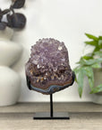 Natural Amethyst Stalactite Flower Formation on Stand - MWS3285