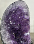 Natural Amethyst Crystal Cluster on Black Metallic Stand - MWS2204