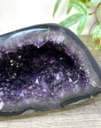 Natural Amethyst & Agate Stone Geode with polished Shell - STGE0082