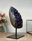 Premium Deep Purple Amethyst with Fixed Stand - AWS0544