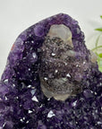 Natural Amethyst, Calcite & Black Hematite Crystal Specimen - MWS3095
