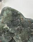 Natural Green Tone Sugar Quartz Specimen - Stand Included - MWS3181