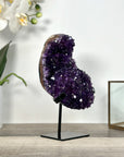 Purple Amethyst Cluster on Stand - Home or Office Display Specimen - MWS2631