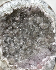 Quartz Geode on Metal Stand – Stunning Natural Crystal Specimen - MWS2730