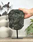 Natural Green Tone Sugar Quartz Specimen - Stand Included - MWS3198