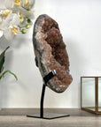 Orange Tone Sugar Quartz Crystal on Stand - Ideal for Home or Office Display - MWS2611
