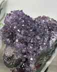 Natural Amethyst Cluster with Stalactite Formation & Collector Grade Calcite - MWS2531