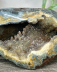 Natural Quartz & Jasper Geode with Micro Stalactites Formations - STGE0039