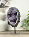 Natural Uruguayan Crystal Geode on Stand with Stalactite Formations - MWS3276