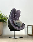 Amethyst Crystal Cluster with Calcite Formation – Elegant Natural Statement Décor Piece - MWS2419