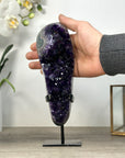 Top Quality Uruguayan Amethyst Crystal Cluster with Agate Matrix - MWS2589