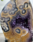 Natural Agate & Amethyst Geode with Stunning Eyes Formations - MWS2354