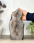 Huge Natural Agate & Sugar Quartz Druzy Statement Piece - CBP1427