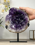A Grade Amethyst Crystal Cluster with Large Deep Purple Crystals - MWS2032