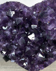 A grade Deep Purple Amethyst Heart - HST0279
