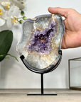 Amethyst Geode Slice with Deep Purple Crystals - MWS2907