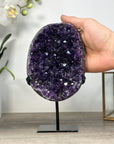 Uruguayan Amethyst Crystal Geode on Stand - MWS2586