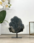 Natural Quartz Crystal Stalactite Formation on Metal Stand - MWS2885