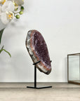 Uruguayan Amethyst Cluster on Metal Stand - MWS2860