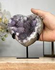 Beautiful Spirit Amethyst Heart with Stalactite Formations - HST0265