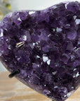 Uruguayan Amethyst Stone Heart Carving - HST0243