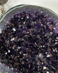 Outstanding Deep Purple Amethyst Geode with Green Jasper Banding - MWS3126