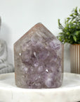 Amethyst & Agate Natual Stone Tower Carving - STP0146