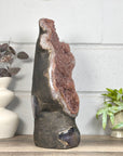 Huge 17 in Tall Natural Sugar Quartz Statement Piece from Uruguay - CBP1442
