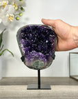 Amethyst Crystal Cluster with Dark Purple Crystals - MWS2692
