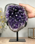 Natural Large Amethyst Geode with Large & Shinny Crystals - MWS1842