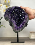 Top Grade Natural Amethyst Geode with Unique large Deep Purple Crystals - MWS1743
