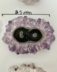 Unique Amethyst Stalactite Slices Set - Natural Crystal for Handmade Jewelry - STS0082