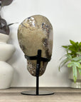 Natural Light Peach Tone Quartz Geode on Stand - MWS3363