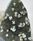 Top Quality Green Sugar Amethyst Specimen with Calcite inclusions - MWS1824