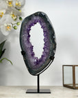 Large Stunning Amethyst Geode Slice, Crystal Portal - MWS1952