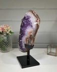 Huge Amethyst, Organge Rainbow Druzy, Quartz & Jasper Specimen from Uruguay - MWS0802