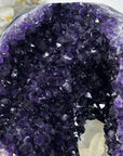 Top Quality Amethyst Geode With Calcite on Metal Stand - MWS2752