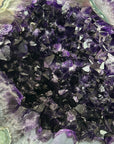 Huge 43 lb Natural Amethyst & Green Jasper Geode - MWS2994