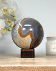 Dyed Banded Agate & Quartz Sphere Geode - SPH0145