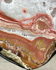Natural Red Jasper Slice with Metallic Stand - MWS2227