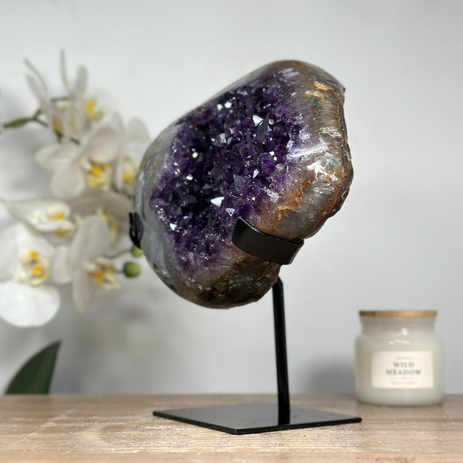 Outstanding Natural Amethyst & Quartz Stone - MWS1542