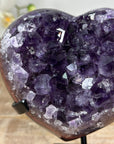 Beautiful Amethyst & Agate Stone Heart - HST0241